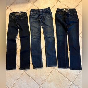 vintage y2k new  hollister socal stretch jeans size  1R 25/33 low rise $18 each